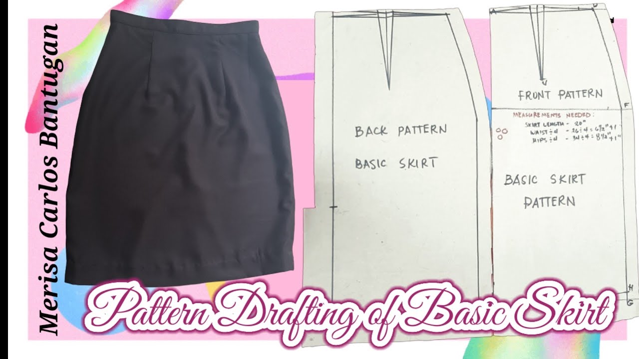 Изучите простой способ построения базовой выкройки юбки