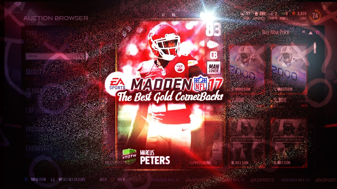 Madden 17 ultimate team tips | The Best Gold Cornerbacks |
