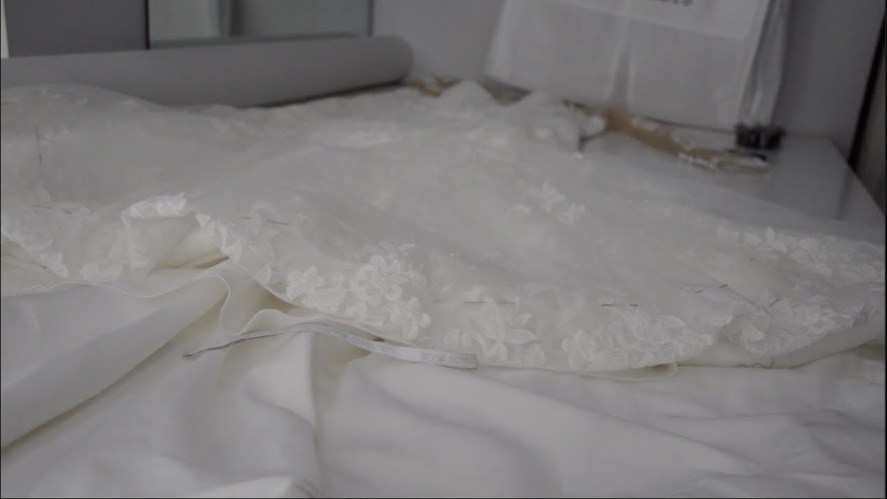 How to shorten a Wedding dress