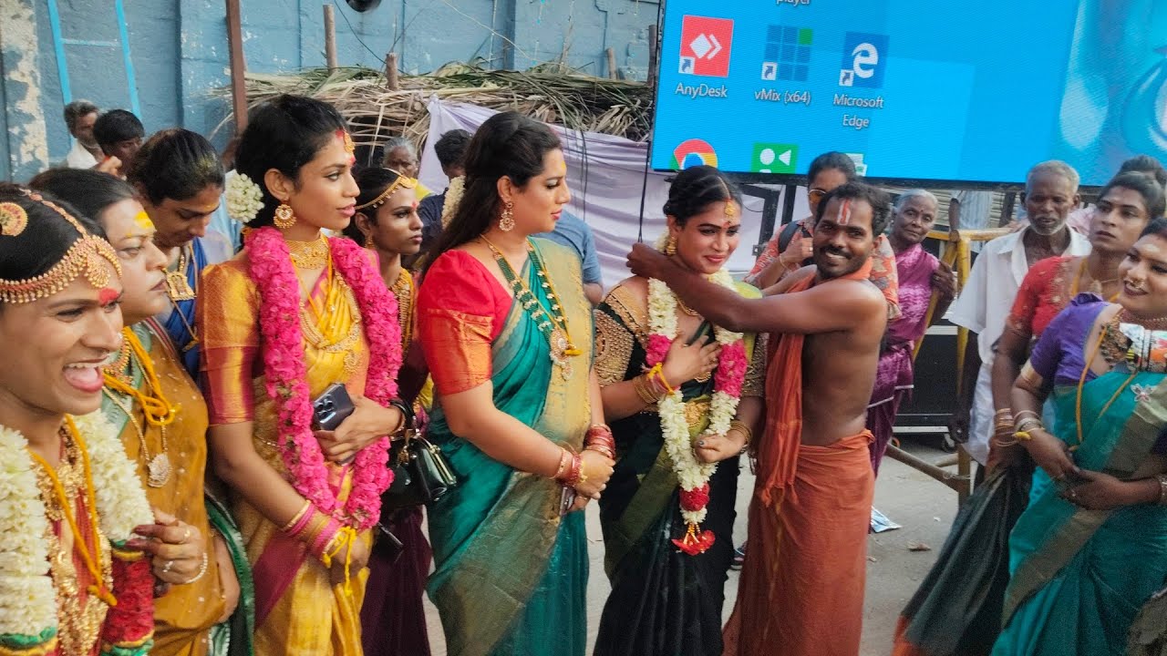 உலக பிரசித்தி பெற்ற கூத்தாண்டவர் கோவில் திருவிழா:திருநங்கைகள் தாலி கட்டு கொள்ளும்விழா.
