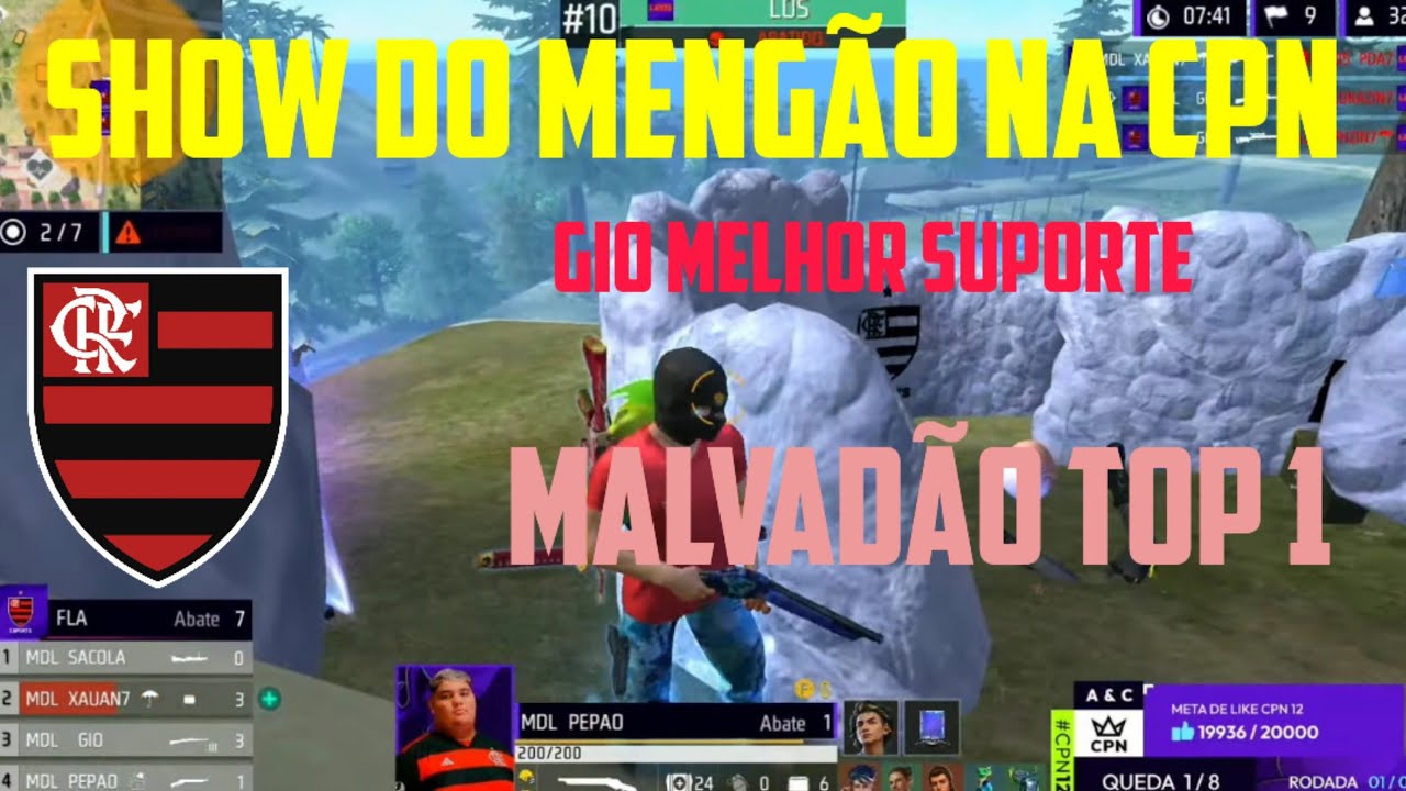 COPA NOBRU 🔥🔥🔥 FLAMENGO MDL ASSUME A LIDERAN&Ccedil;A ⚫🔴 &Eacute; O COLOSSAL #gofla #freefire #emulador