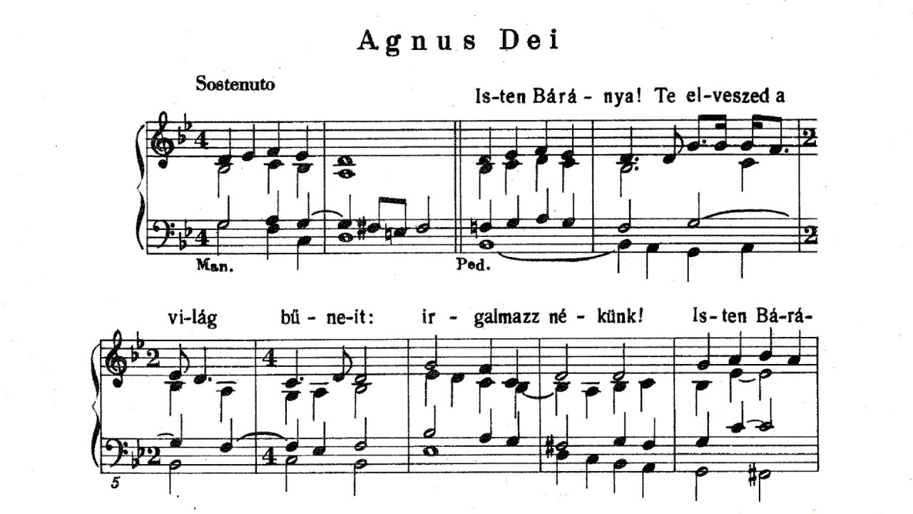 Mercedes mise (Werner Alajos) - Agnus Dei