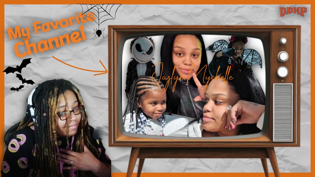 Shhh..my show is on | Reacting to Jazlyn Mychelle's Halloween Vlog