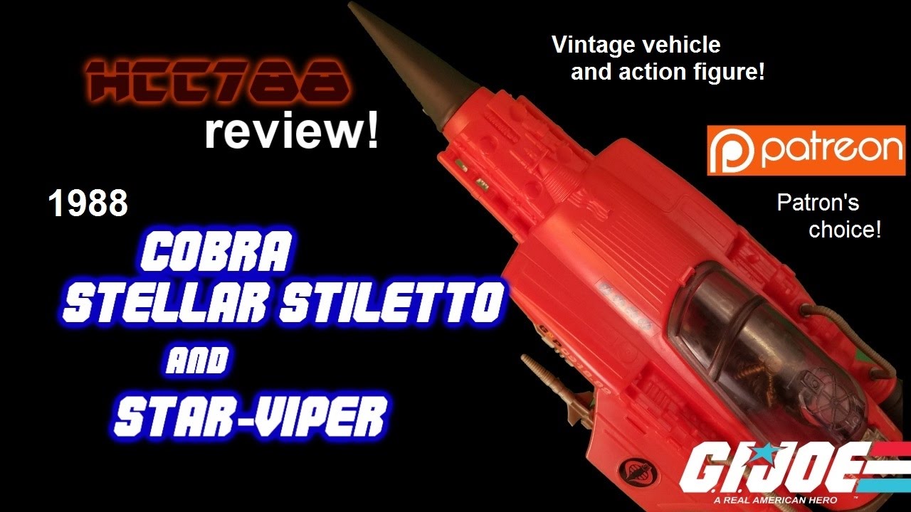 HCC788 - 1988 Cobra STELLAR STILETTO and STAR-VIPER! Vintage G.I. Joe toy review!