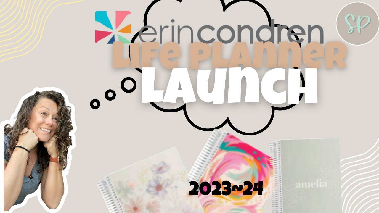 Erin Condren 2023-24 Life Planner Launch | Wildflowers | Inspire | Let's Share  | SarPlans