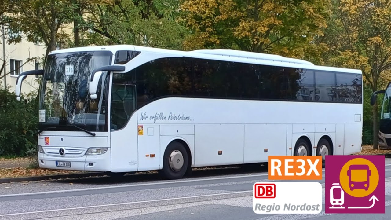 SEV | RE3X der DB Regio Nordost: Teltow Stadt - Lu. Wittenberg Hbf | MB Tourismo II 16RHD M/3 (BTV)