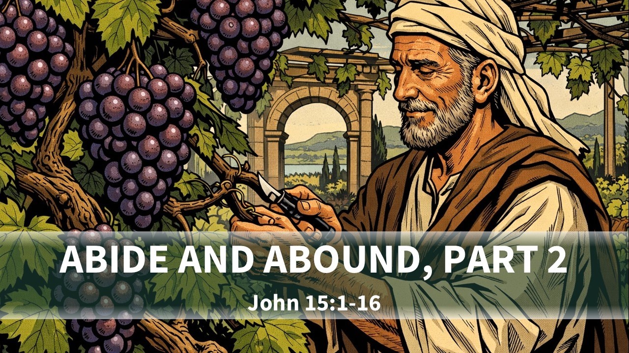 Abide and Abound Part 2 - John 15:1-16 (Feb. 15, 2026)