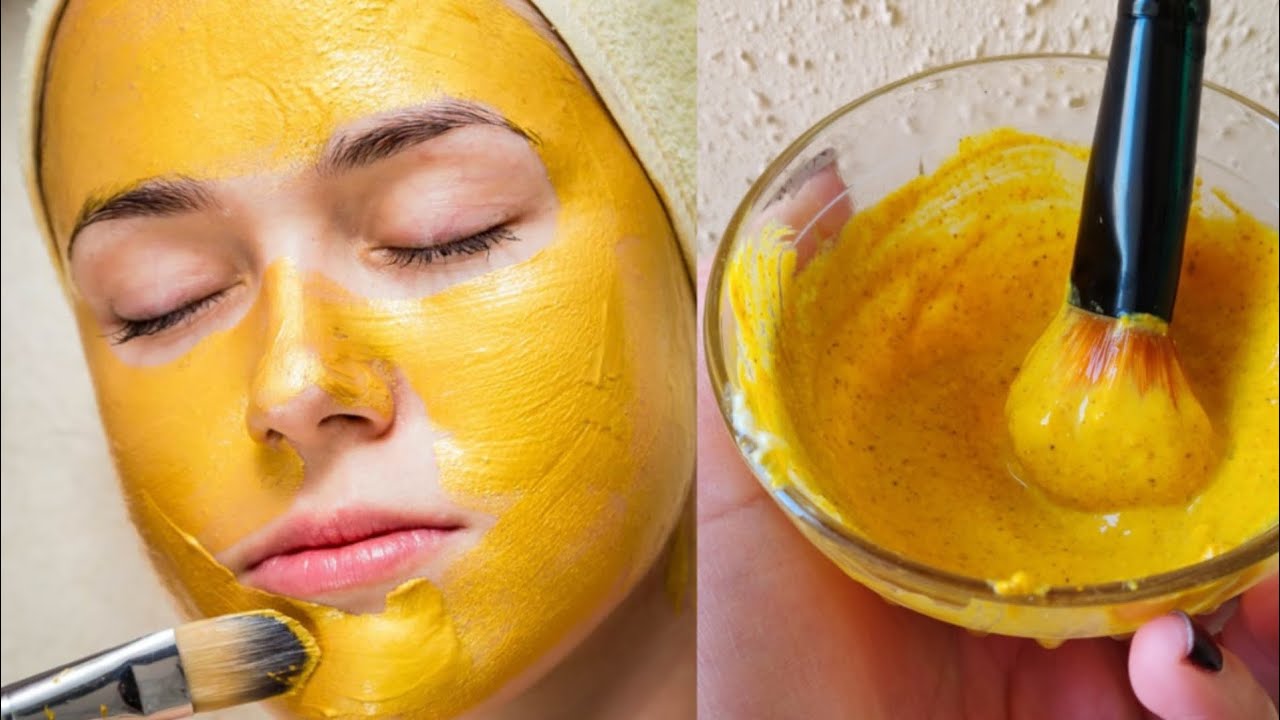 हल्दी का ये वाला जादूई फेस पैक लगाएं skin को कांच की तरह  चमकायें सिर्फ 5 दिनों मे Turmeric face pac