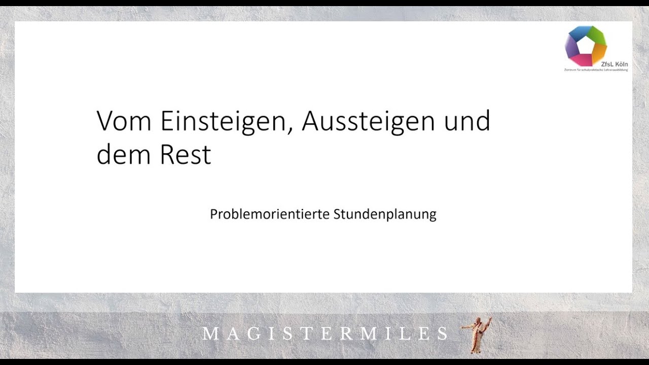 FSG 2025 Problemorientierte Stundenplanung
