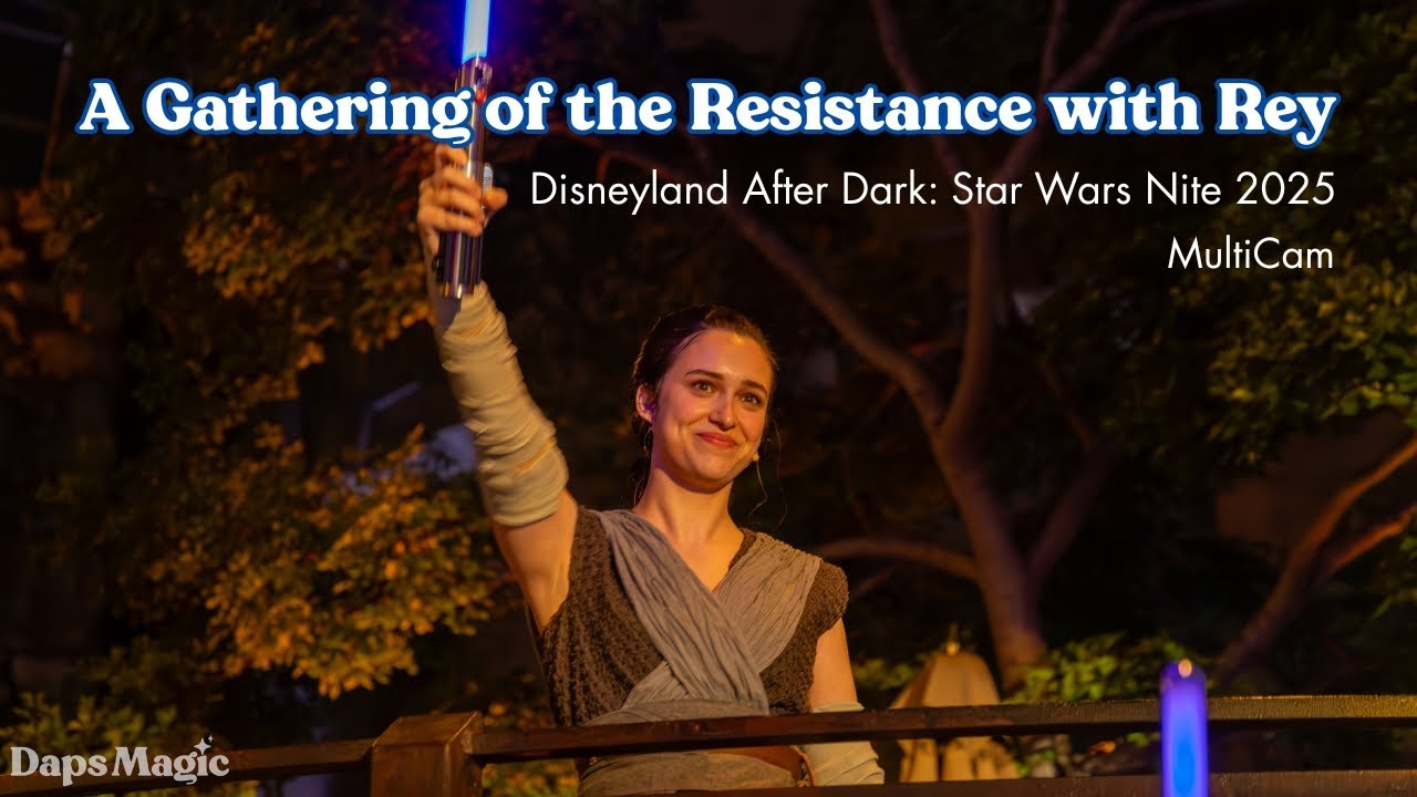 POV: A Gathering of the Resistance with Rey | Disneyland After Dark: Star Wars Nite 4K