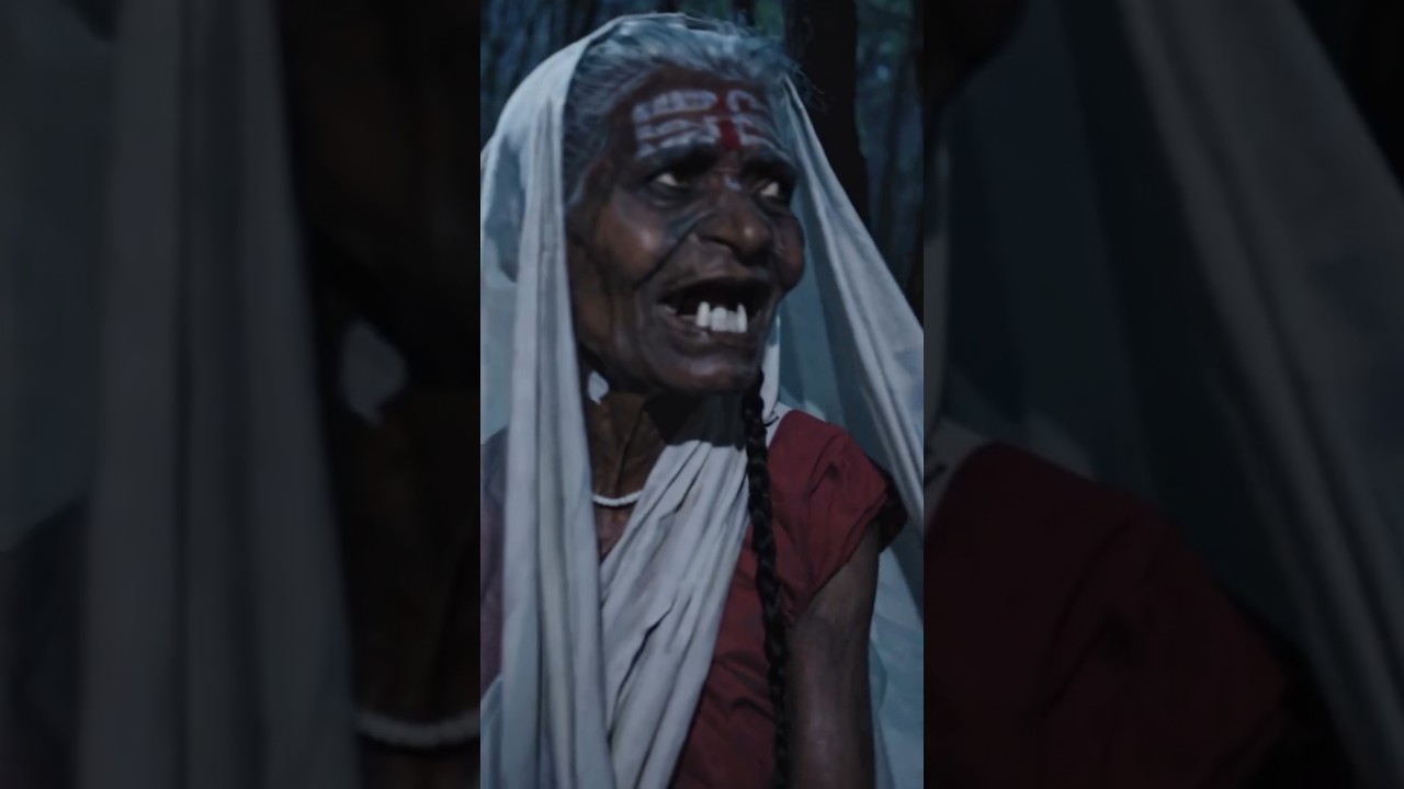 Old Scary woman in forest . #witch #horror
