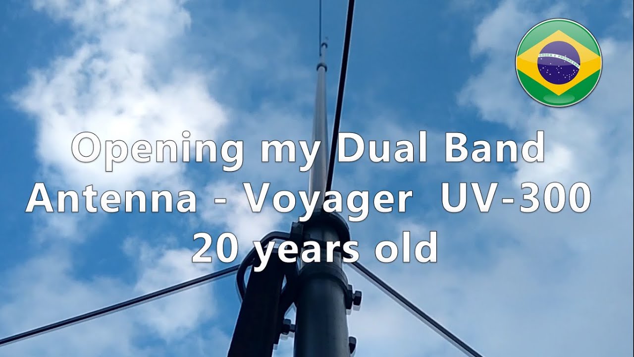 Voyager Dual Band UV-300 -Looking inside -Abrindo a  Antena V/UHF UV-300