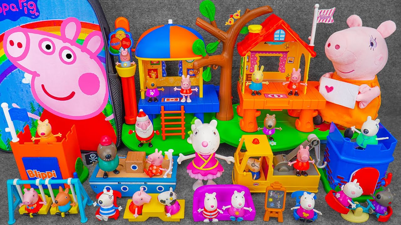 93 Minutes of Satisfying ASMR Unboxing | Adorable Peppa Pig Tree House Playset Toys Collection 🌳