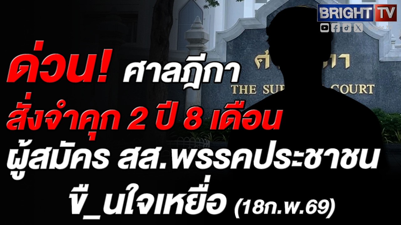 ศาลฎีกาพิพากษากลับ! จำคุก 2 ปี 8 เดือน ผู้สมัคร สส. มหาสารคาม พรรคประชาชน คดีปี 63