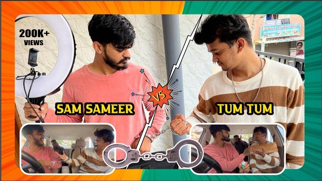 Hand cuff challenge 👊 |Sam vs Tum Tum Samsameer_Insta