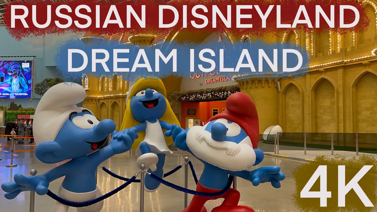 Walking tour in 4k of Moscow&rsquo;s Dream Island. Остров Мечты обзор 2022. Russian Disneyland