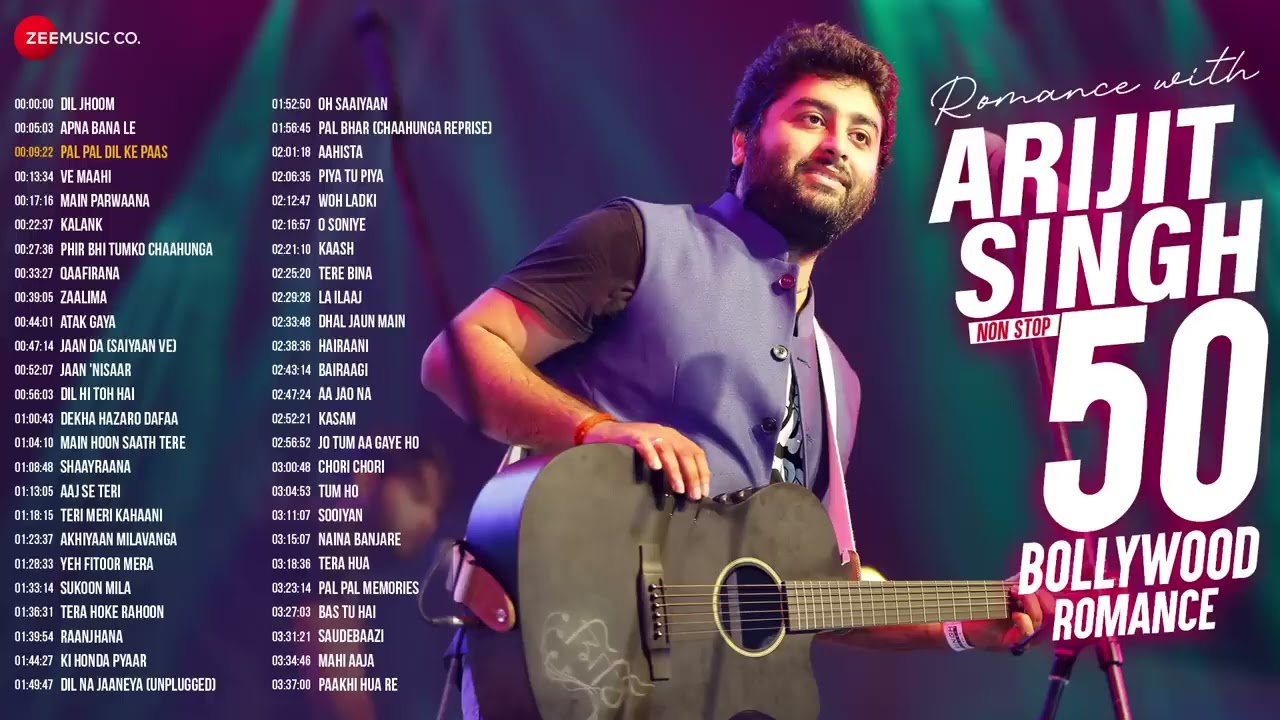 Romance with Arijit Singh - Full Album | 50 Superhit Bollywood Romantic Songs | 3+ Hours Non-Stop