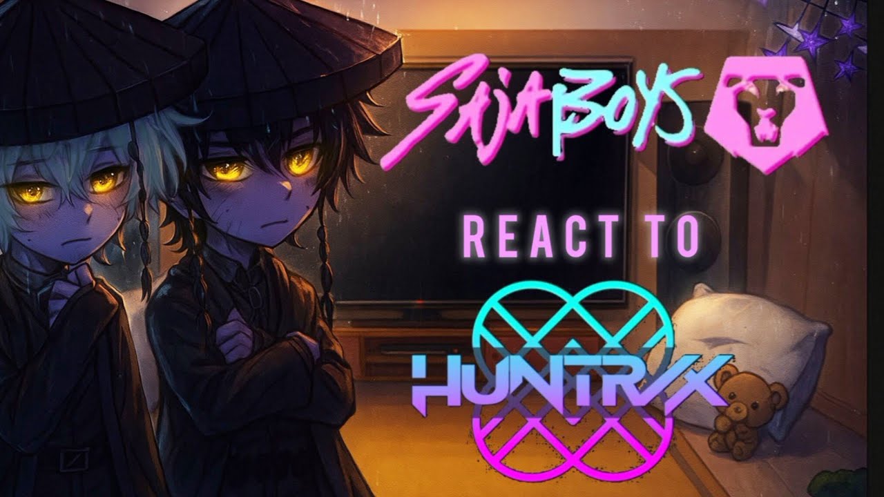 🩷SAJA BOYS REACT TO HUNTRIX💜//Kpop Demon Hunters Gacha//KDH//ShadowsFluffyChesrFur 