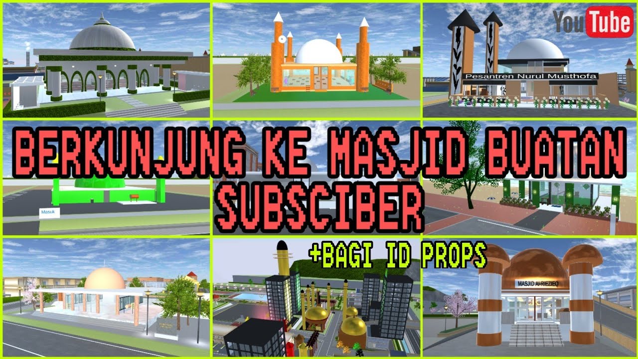 BERKUNJUNG KE BANGUNAN MASJID MILIK SUBSCRIBER PART 4 (SAKURA SCHOOL SIMULATOR)