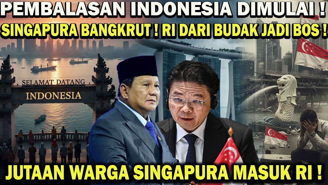 PEMBALASAN RI DIMULAI❗️SINGAPURA BANGKRUT ! RI DARI BUDAK JADI BOS ! JUTAAN WARGA SINGAPURA MASUK RI