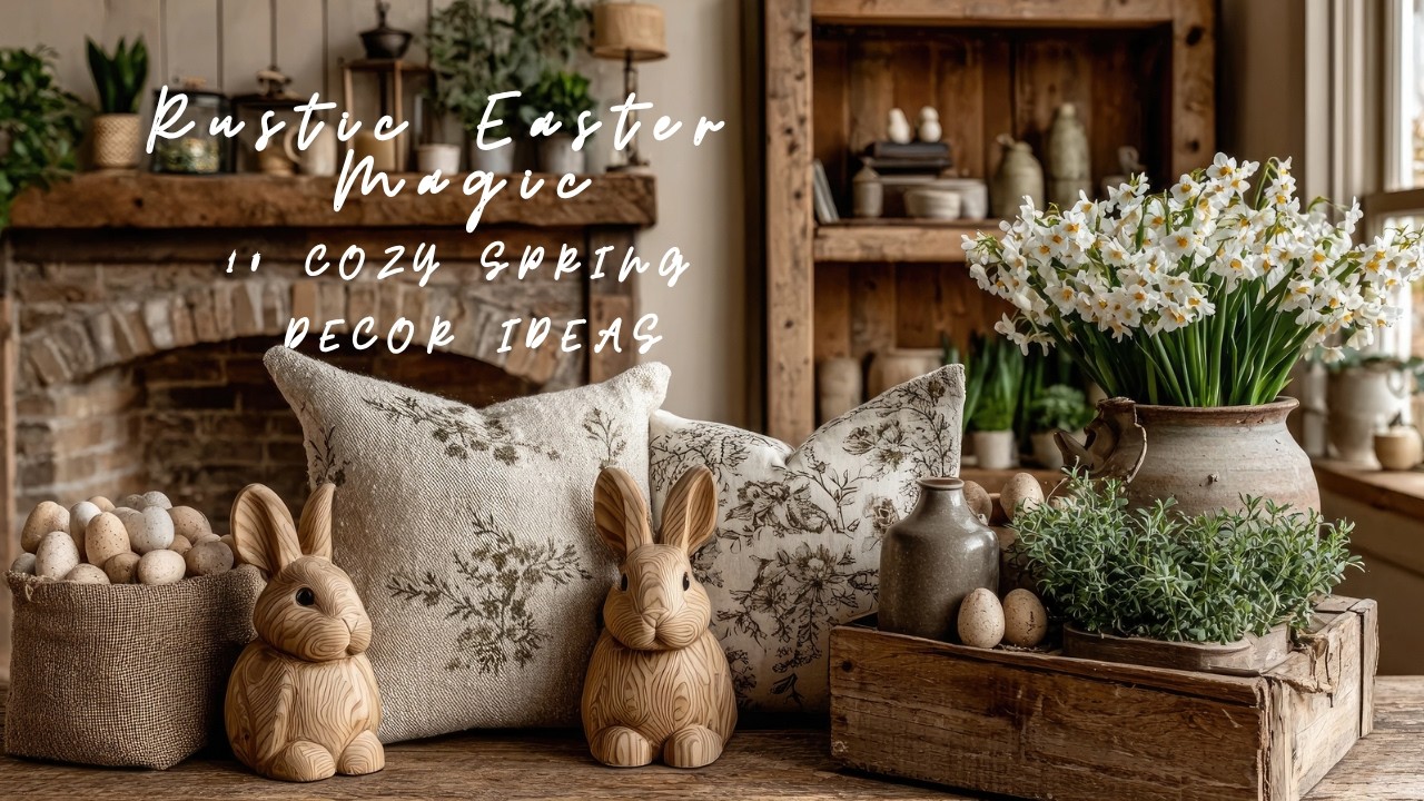 10 Stunning Rustic Easter Decor Ideas 🌿 | Cozy Farmhouse Spring Decorating Inspiration