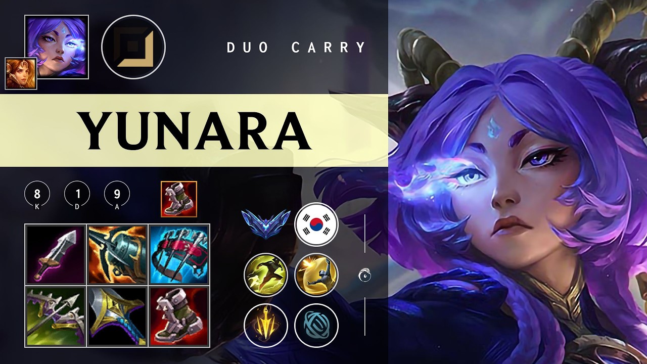 Yunara Carry vs Lucian - KR Diamond Patch 26.03