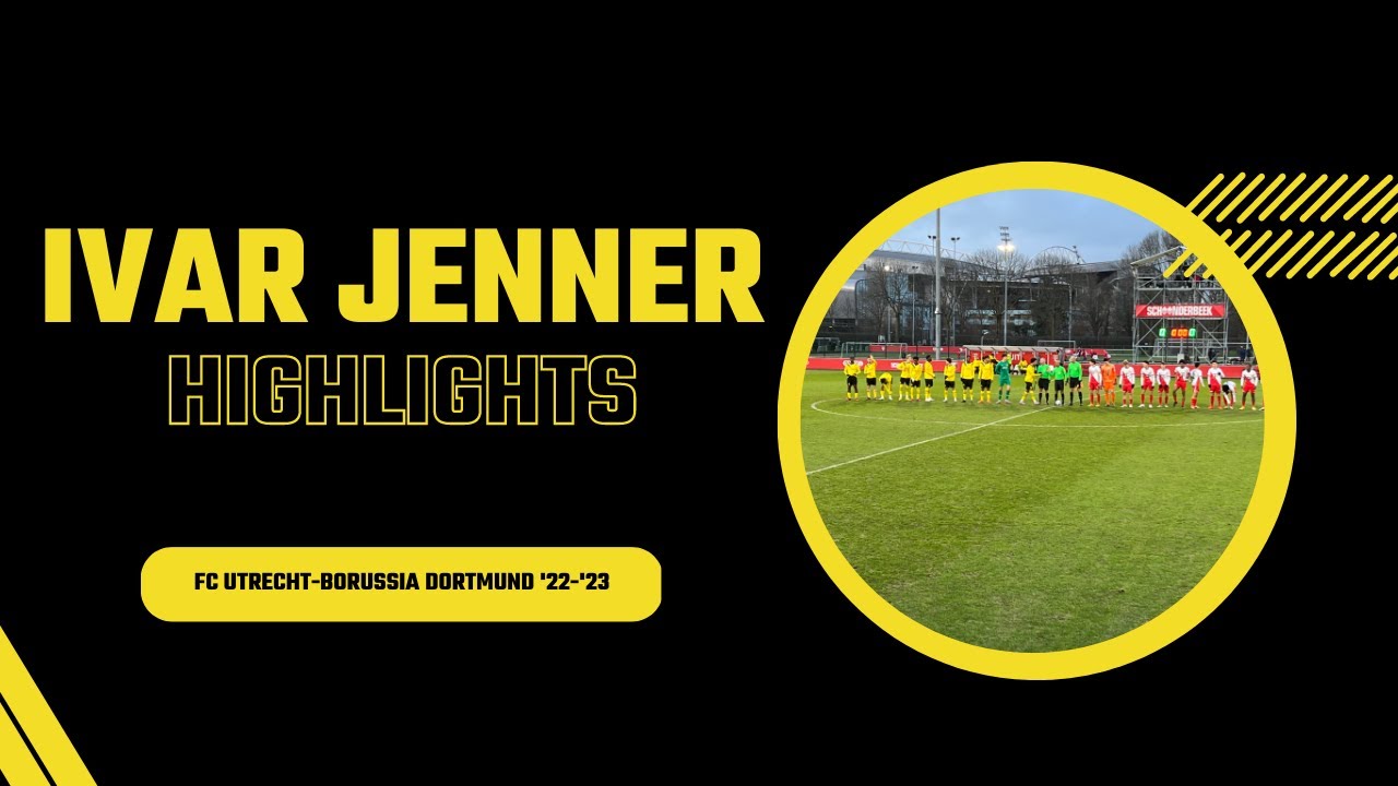 Skill Ivar Jenner sepak bola highlights FC Utrecht - Borussia Dortmund
