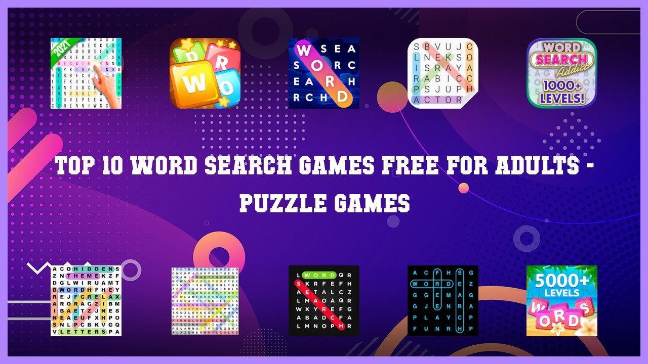 Top 10 Word Search Games Free For Adults Android Games