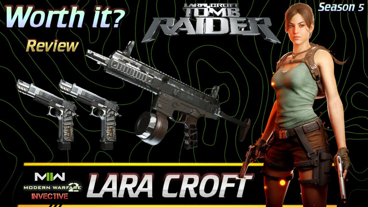 LARA CROFT - TOMB RAIDER - BUNDLE & WEAPON SHOWCASE Call of Duty Modern Warfare 2