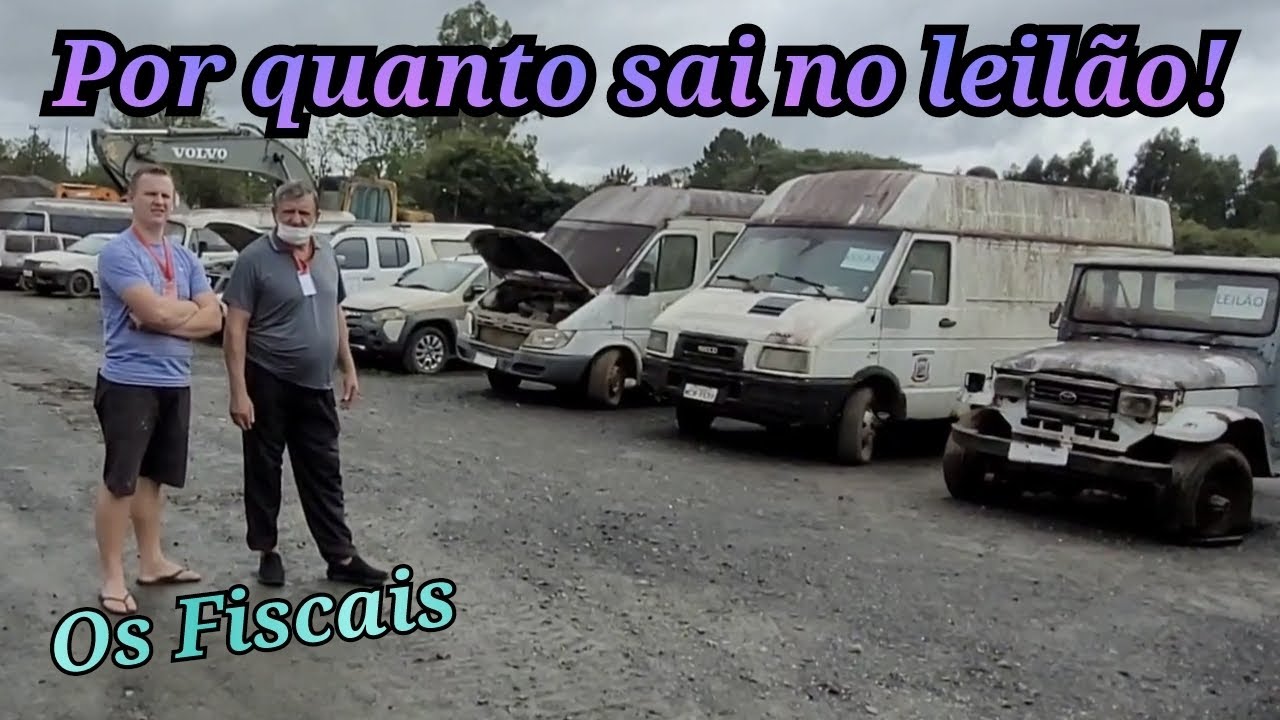 Fomos visitar os veículos do leilão na prefeitura de Mafra SC, veja o valor dos lotes