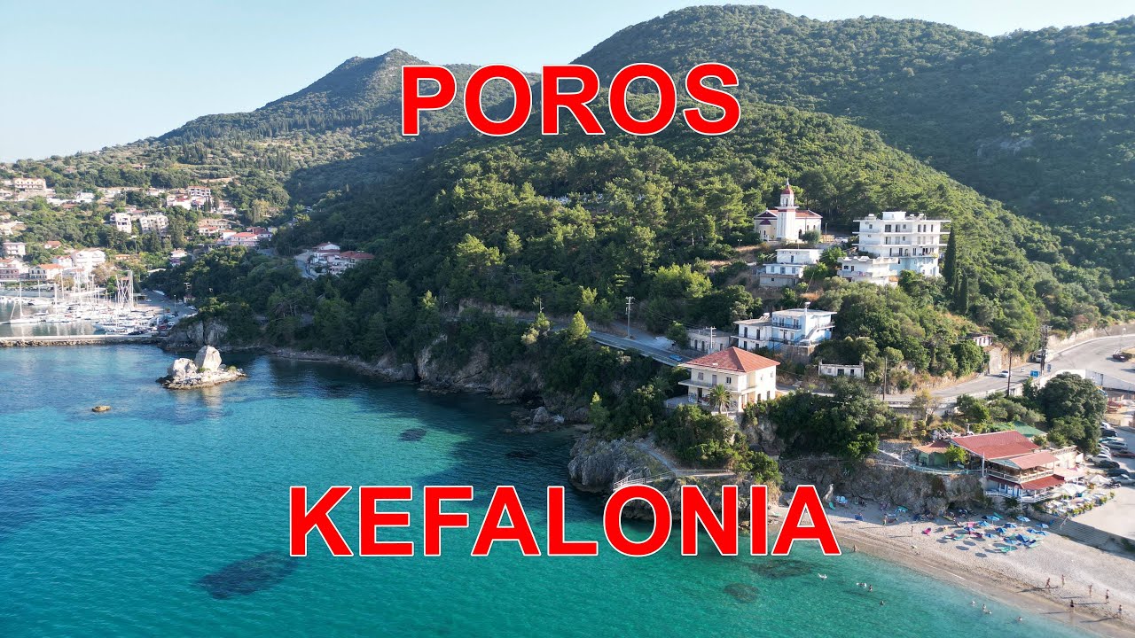 Kefalonia, Greece 4K Drone - Poros
