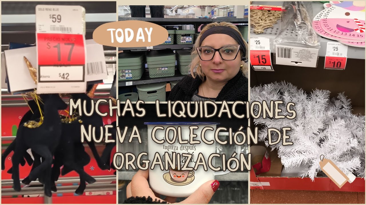 Walmart y Prichos muchas Liquidaciones/ Nueva colección de organización.