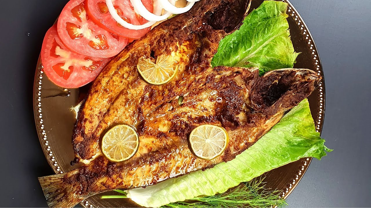 Arabic grilled fish | samak mashwi |easy and juicy fish grilled in oven