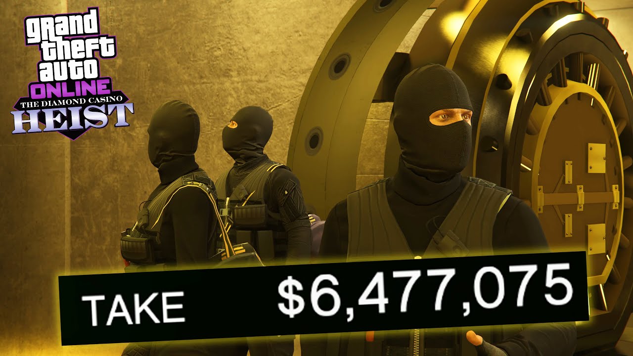 GTA Online Diamond Casino Heist DOUBLE MONEY $6,477,075