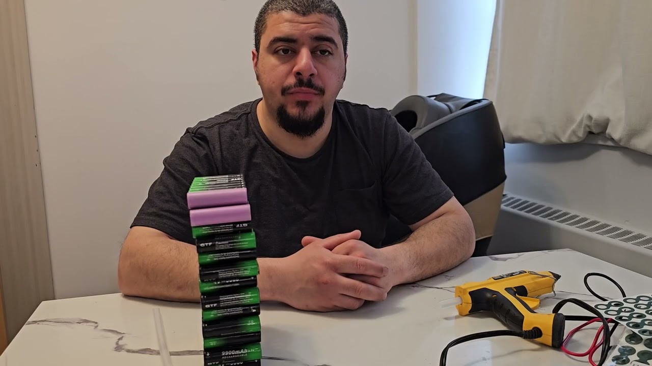 a very detailed and in depth building of a 48v 13s7p / 8p ebike battery ( with sparks )