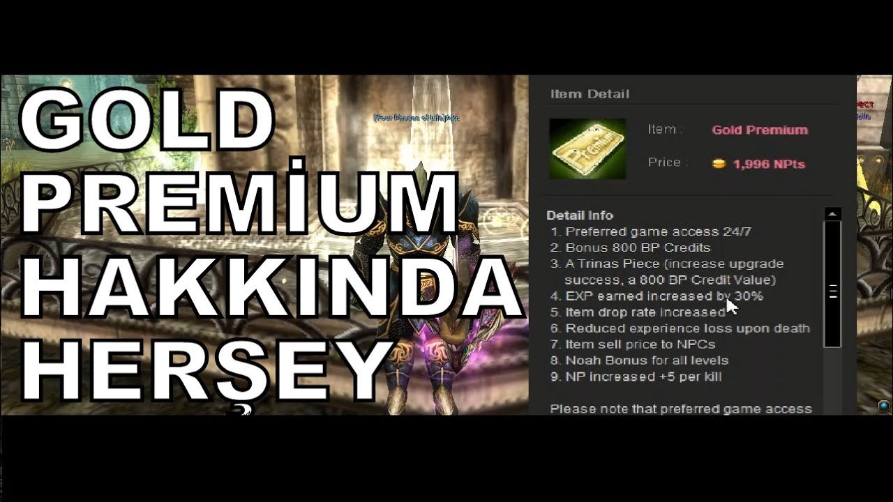 GOLD PREMİUM HAKKINDA HER ŞEY - PREMİUM REHBERİ #2