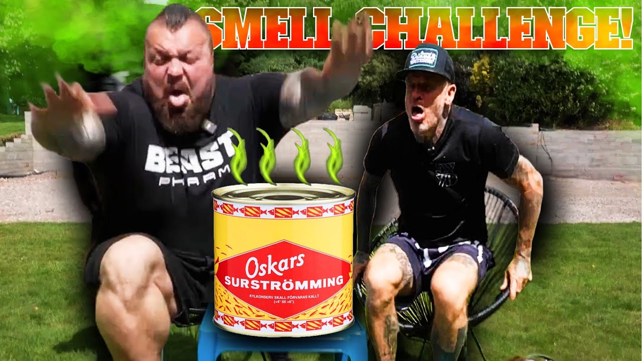 Eddie Hall and Mathew Pritchard Smell Oskars Surstromming