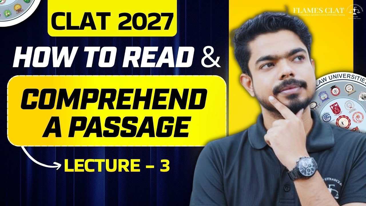 How to Read & Comprehend A Passage │ CLAT 2027 Preparation Strategy (Demo Lecture 3) │ FLAMES CLAT