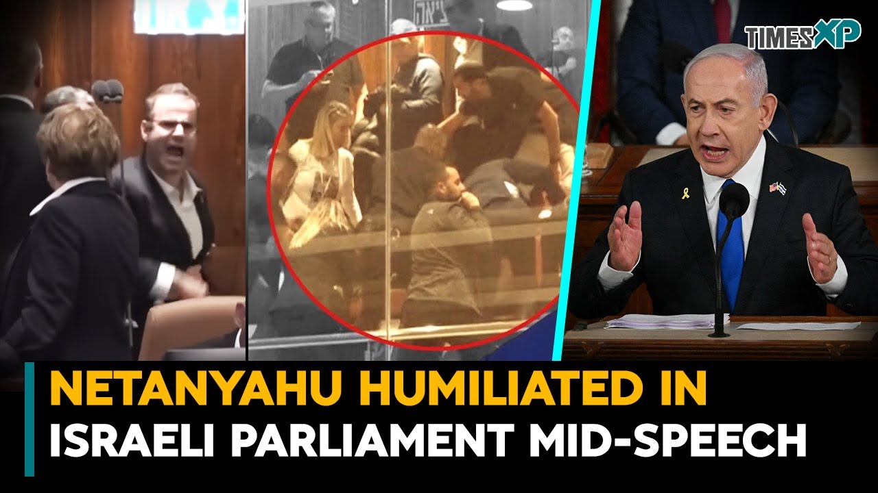 Isreal's Netanyahu Humiliated In Israeli Parliament Mid-Speech| Israel-Hamas War