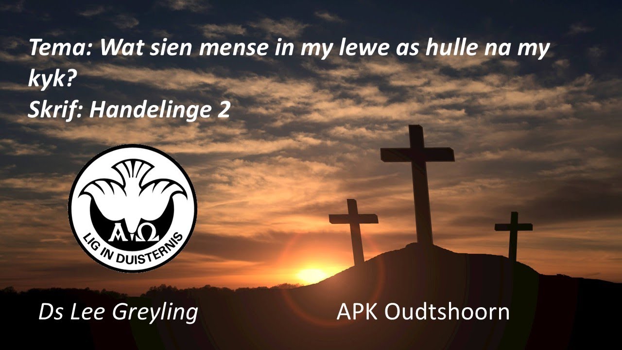 Erediens: Wat sien mense in my lewe as hulle na my kyk?