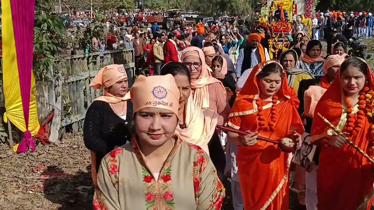 DinaNagar Gurdaspur ਦੀ ਧਰਤੀ Guru Ravidass Ji ਦੇ ਰੰਗ ਵਿਚ ਰੰਗ ਹੋਈ ਦੇਖੋ SHOBA YATRA DINANAGAR GURDASPUR