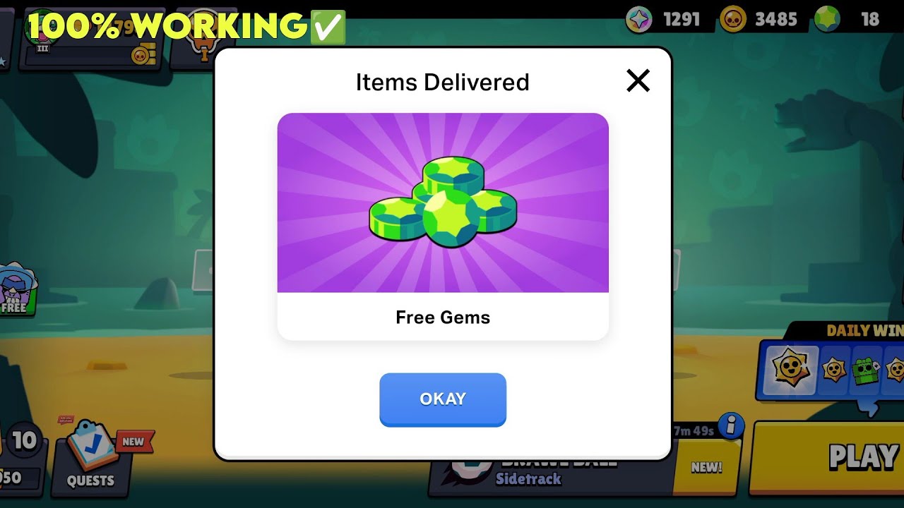 Brawl Stars Free Gems | Official (No clickbait) #brawlstars 
