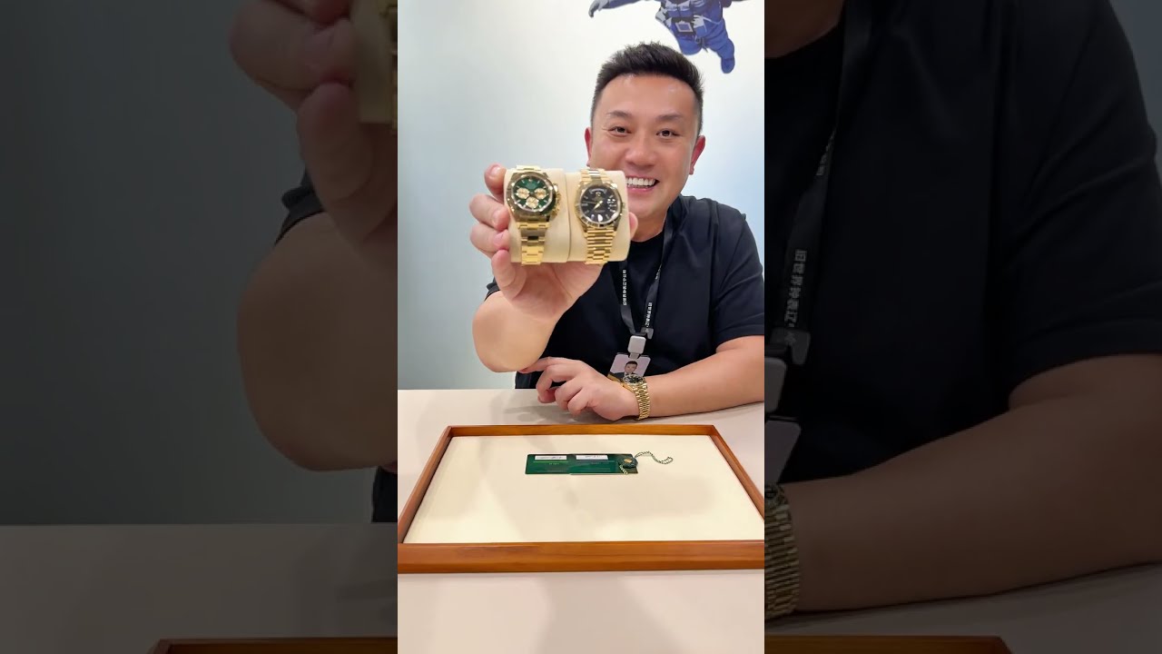 劳力士126508绿金地 绿金迪黑冰糖怎么选？#胖哥爱玩表 #rolex #rolexwatch