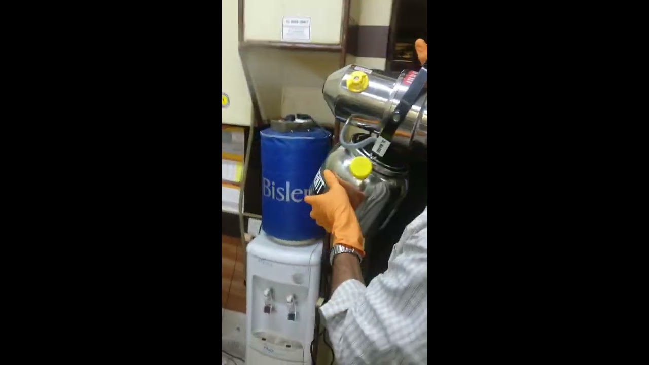 office sanitizing by ULV fogger from kruger & brentt MADE in INDIA