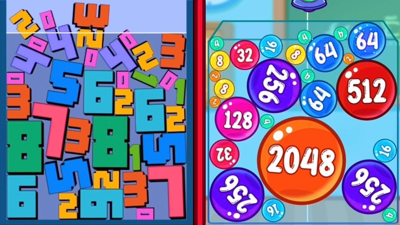 🔢 Numeric Fusion Merge Numbers Satisfying VS Merge Candy: Combine the Fruits 2048 Numers Gameplay 🎮