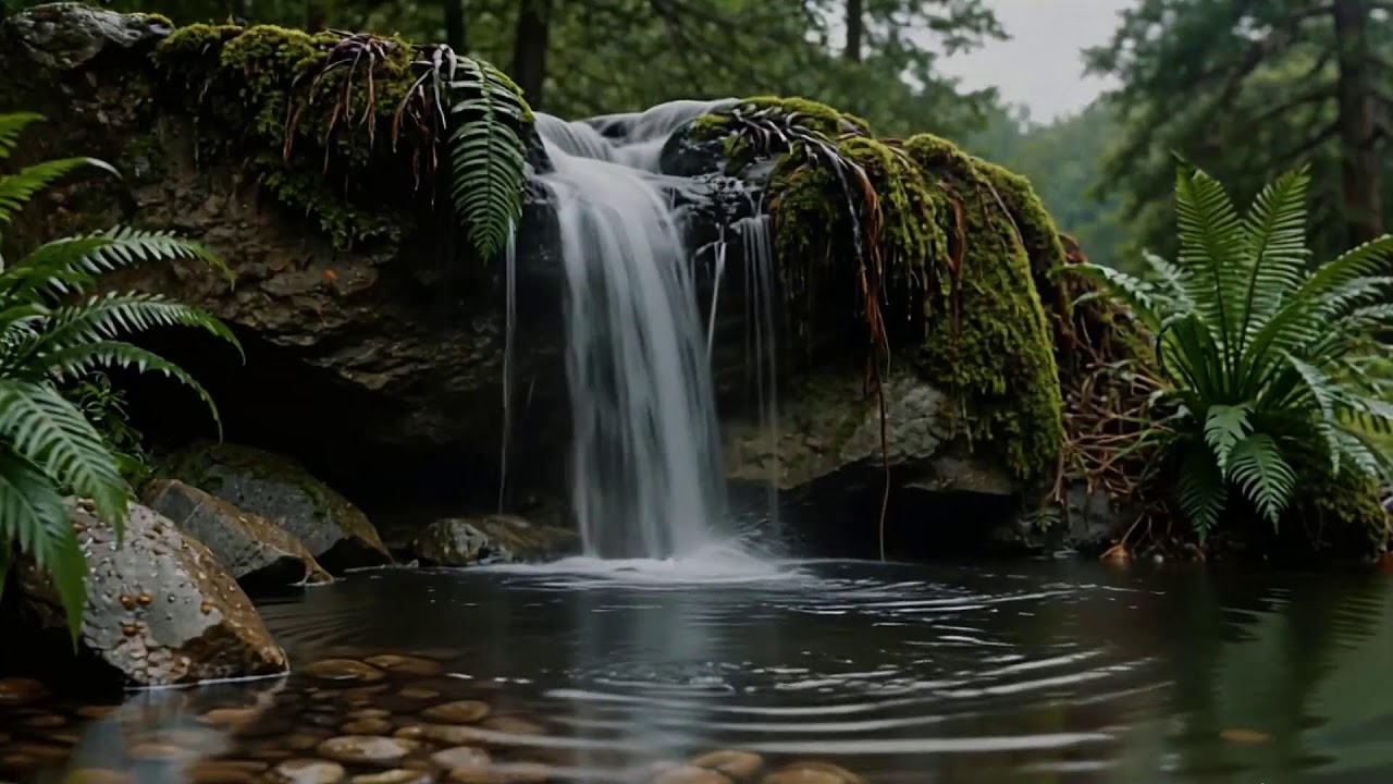 Soothing Flowing River with Birdsong Ambience for Relaxation