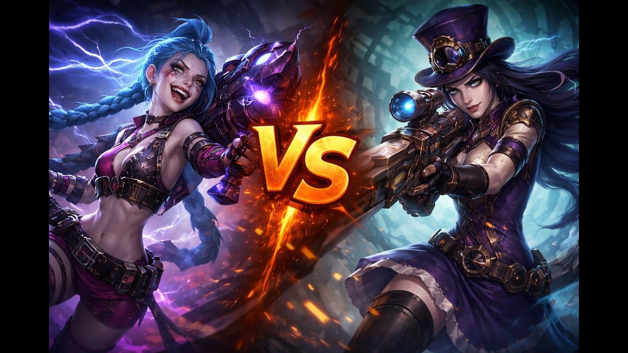 Jinx vs Caitlyn Grão mestre