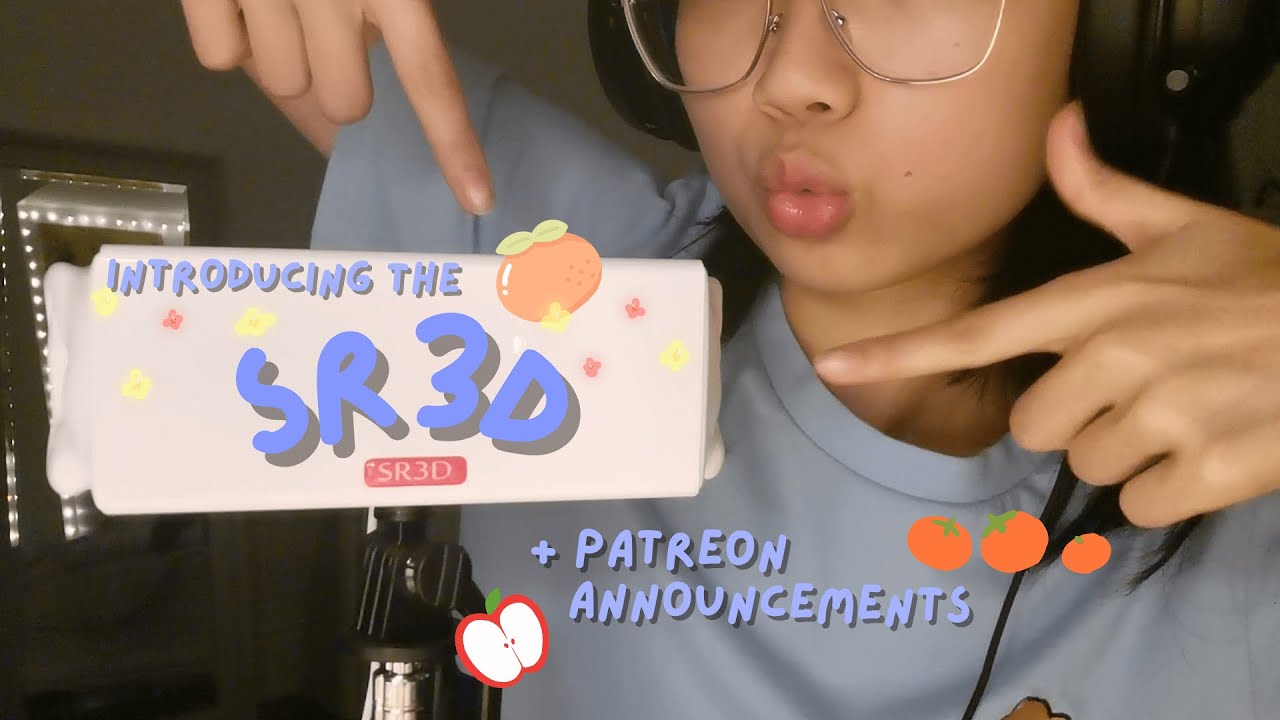 asmr | introducing the sr3d and patreon memberships!! (beewax wraps, ear tapping and cleaning)