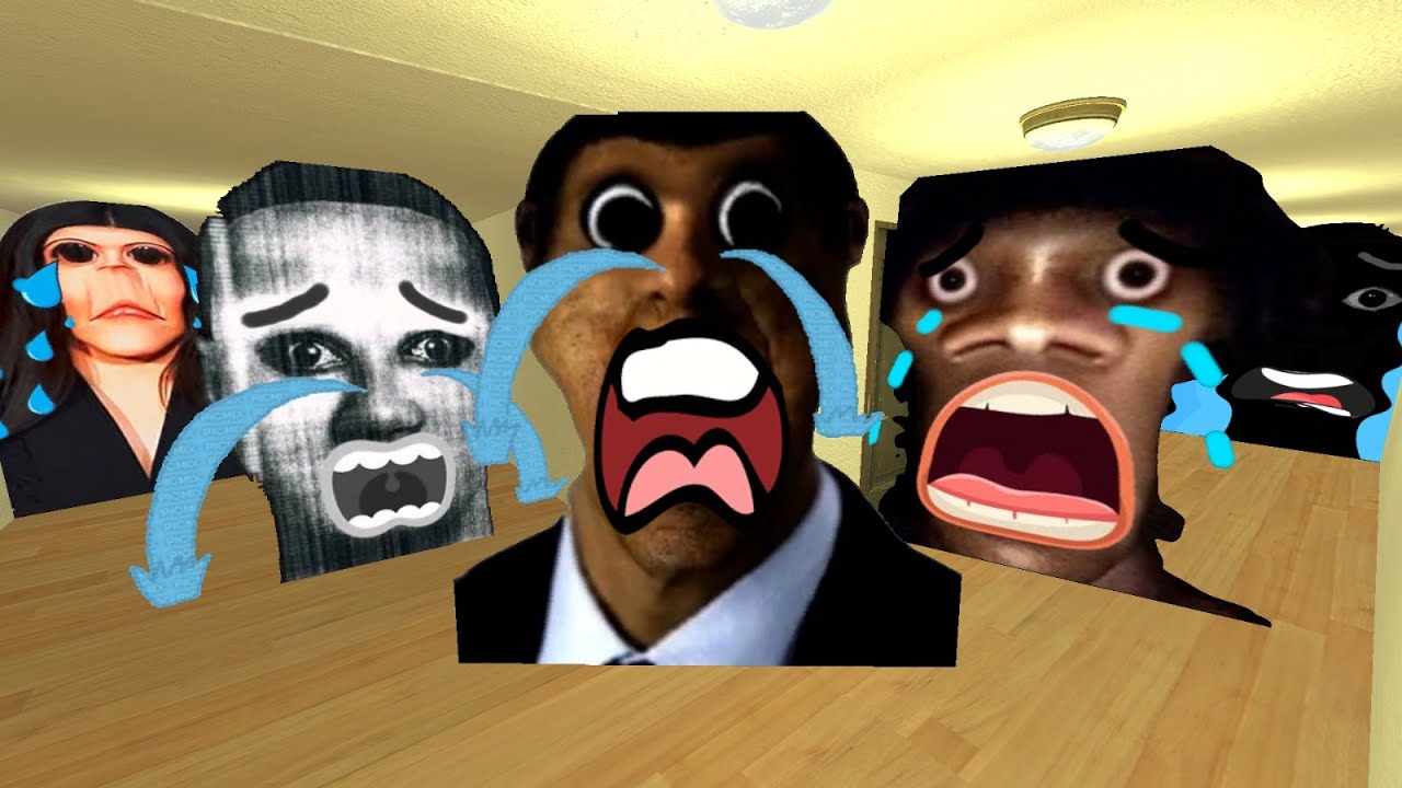 Sad Obunga, Sad Goofy Ahh, Sad Angry Munci, Selene Delgado And Sad Rosalia Bizcochito Nextbot Gmod