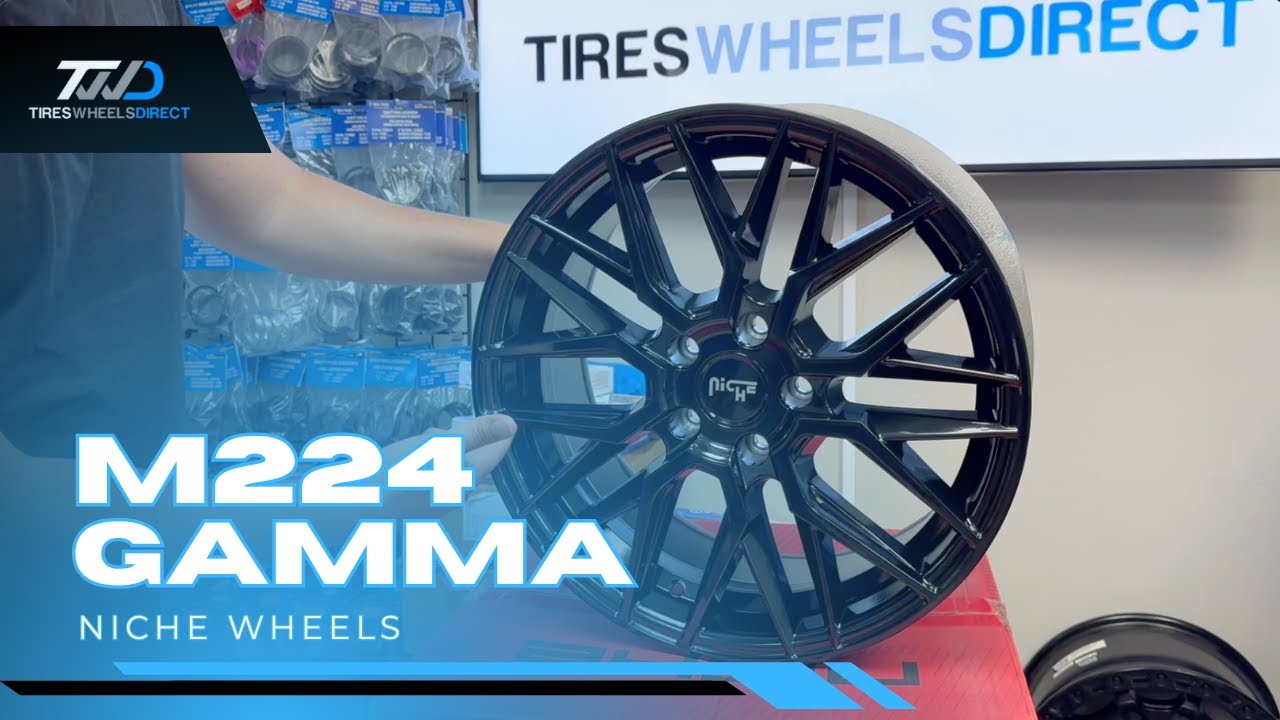 Диски Niche M224 Gamma | Элегантные многоспицевые диски в глянцево-черном цвете